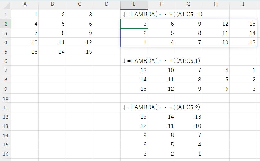 配列を自在に回転させる数式